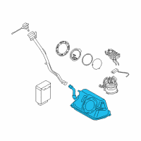 OEM 2017 BMW i3 Fuel Tank Diagram - 16-11-7-391-827