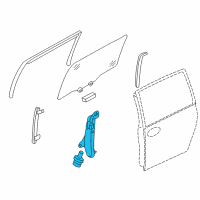 OEM 2006 Kia Sedona Regulator Assembly-Rear Door Diagram - 834014D000