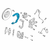 OEM 2021 Lincoln Nautilus Splash Shield Diagram - E1GZ-2K004-E