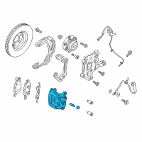 OEM 2019 Lincoln Nautilus Caliper Diagram - E1GZ-2B120-A