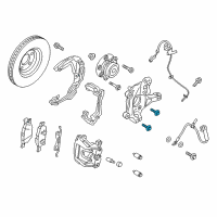 OEM 2013 Ford Fusion Caliper Support Bolt Diagram - -W715623-S439