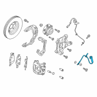 OEM 2019 Ford Edge Brake Hose Diagram - F2GZ-2078-H