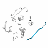 OEM 2004 Hummer H2 Hose, P/S Gear Inlet Diagram - 15295857