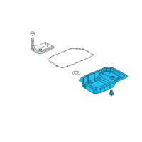 OEM Cadillac Oil Pan Diagram - 24297102