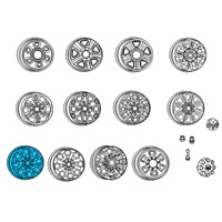 OEM 2022 Ram 2500 Wheel-Aluminum Diagram - 7BH12DX8AA