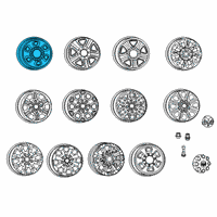 OEM 2015 Ram 3500 Steel Wheel Diagram - 1XA75S4AAA