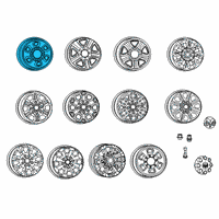 OEM Ram 2500 Steel Wheel Diagram - 1XA75S4AAA