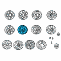 OEM 2019 Ram 3500 Aluminum Wheel Diagram - 6MS02AAAAA