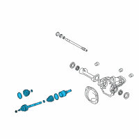 OEM 2017 Lincoln Navigator Axle Assembly Diagram - GL7Z-3A427-A