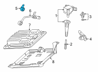 OEM 2021 Chevrolet Silverado 1500 Knock Sensor Diagram - 12663209
