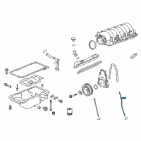 OEM 2014 Chevrolet SS Tube Asm-Oil Level Indicator Diagram - 12625031