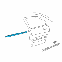 OEM 2008 Kia Optima WEATHERSTRIP Assembly-Rear Door Belt Diagram - 832202G000