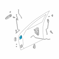 OEM 2005 Chrysler Sebring Front Door Upper Hinge Diagram - 5127792AA