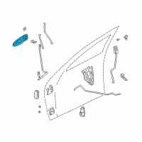 OEM 2003 Dodge Stratus Handle-Exterior Door Diagram - QA38TZZAF