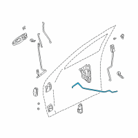 OEM 2002 Chrysler Sebring Link-Remote Handle To Latch Diagram - 4814584AD