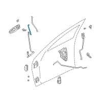 OEM Chrysler Sebring Link-Key Cylinder To Latch Diagram - 4814589AD