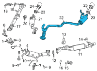 OEM 2020 Ram 1500 Pipe-Exhaust Diagram - 68268211AF