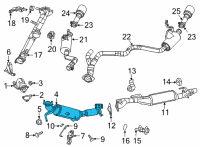 OEM Ram 1500 Converter-Exhaust Diagram - 68508870AA