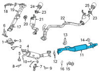 OEM Ram 1500 Converter-Catalytic Diagram - 68414942AB