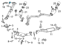 OEM 2022 Jeep Gladiator ISOLATOR-Exhaust Support Diagram - 68268397AA