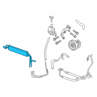 OEM Cadillac Power Steering Cooler Diagram - 25821303