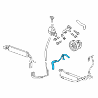 OEM 2009 Cadillac CTS Hose Asm-P/S Gear Outlet Diagram - 25821305