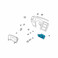 OEM 2003 Lincoln Navigator Dash Control Unit Diagram - 2L7Z-19980-AA