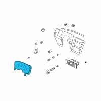 OEM 2003 Lincoln Navigator Instrument Cluster Diagram - 2L7Z-10849-AB