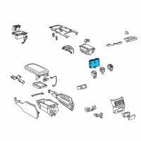 OEM 2011 Lexus GS460 Switch, Seat Heater Diagram - 84751-30260