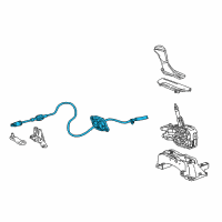 OEM Chevrolet Malibu Shift Control Cable Diagram - 84566506