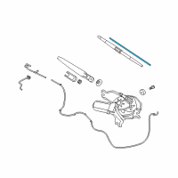 OEM 2012 Kia Forte Rear Windshield Wiper Blade Assembly Diagram - 988511J000