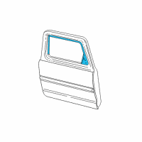 OEM 1998 Mercury Mountaineer Reveal Molding Diagram - F67Z-7820493-AAA