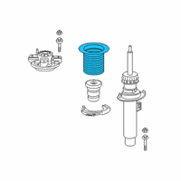 OEM 2019 BMW Z4 Piston Rod Protection Top Diagram - 31-33-6-875-403