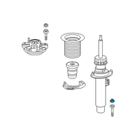 OEM BMW M340i Hex Nut Diagram - 07-11-9-905-307