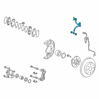 OEM 2014 Honda CR-Z Hose Set, Right Front Brake Diagram - 01464-SZT-G01