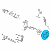 OEM 2012 Honda CR-Z Disk, Front Brake Diagram - 45251-SZT-040