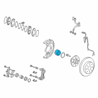 OEM 2016 Honda Fit Bearing Assembly, Front Hub Diagram - 44300-T5B-951