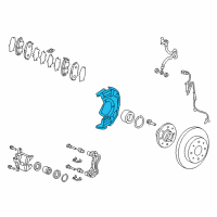 OEM 2011 Honda CR-Z Splash Guard Diagram - 45255-SZT-G01