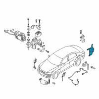 OEM Hyundai Equus Module Assembly-Electronic Control Supension Diagram - 95610-3N700