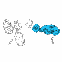 OEM 2019 Toyota Sienna Exhaust Manifold Diagram - 17140-0P331