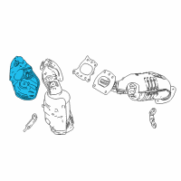 OEM 2017 Lexus RX450h INSULATOR, Exhaust Manifold Heat Diagram - 17168-0P040