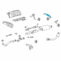 OEM 2021 Lexus RX450hL Bracket, Exhaust Pipe NO.1 Support, Lower Diagram - 17573-31040