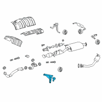 OEM 2010 Lexus RX450h Bracket, Exhaust Pipe Support, NO.1 Diagram - 17571-31230