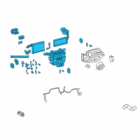 OEM 2013 Chevrolet Caprice Evaporator Assembly Diagram - 92204527