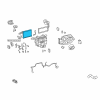 OEM Chevrolet Caprice Evaporator Core Diagram - 92192029