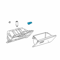 OEM Lexus NX300 Lamp Assembly, Interior Diagram - 81080-33290