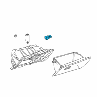 OEM Lexus NX300h Lamp Assembly, Interior Diagram - 81080-33290