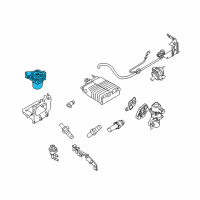 OEM Ford Focus Air Injection Reactor Pump Diagram - 6E5Z-9A486-AA