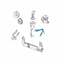 OEM 1999 Ford Mustang Pressure Hose Diagram - XR3Z-3A719-AA