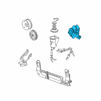 OEM 1997 Ford Mustang Power Steering Pump Diagram - F6ZZ-3A674-ACRM